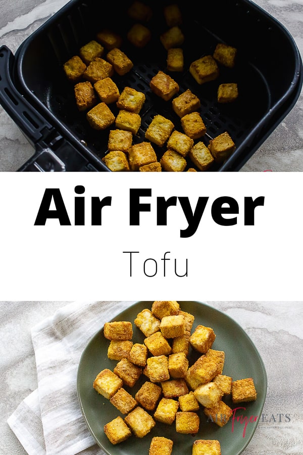 Crispy on the outside and fluffy on the inside, Air Fryer Tofu is melt-in-your-mouth delicious! via @vegetarianmamma