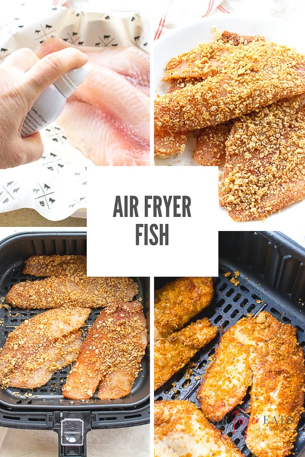 Air Fryer Fish is a crunchy and juicy main dish that will make you forget deep frying! This 30-minute tilapia recipe is perfect for your weeknight rotation. #airfryerfish #airfryertilapia #friedfish via @vegetarianmamma