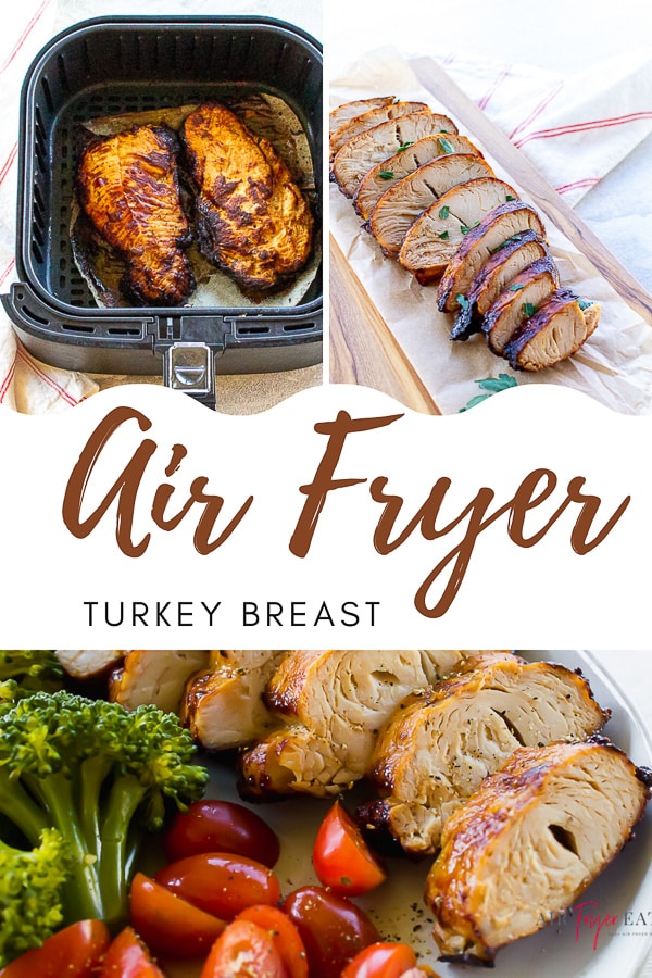 This Air Fryer Turkey Breast recipe is a great healthy weeknight main dish! Let your air fryer do the work and you reap the rewards. #airfryerturkey #airfryerturkeybreast #roastedturkeybreast via @vegetarianmamma