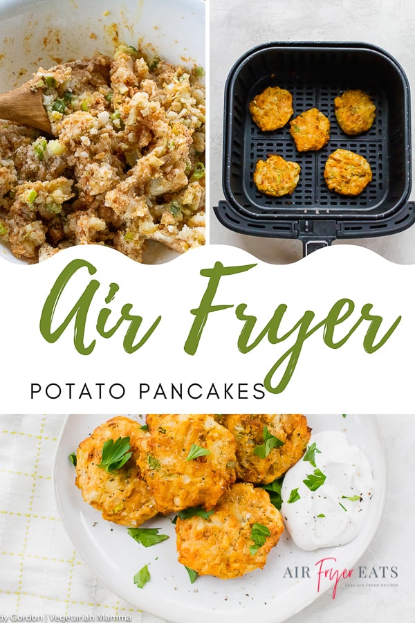 how to make air fryer potato pancakes pinterest