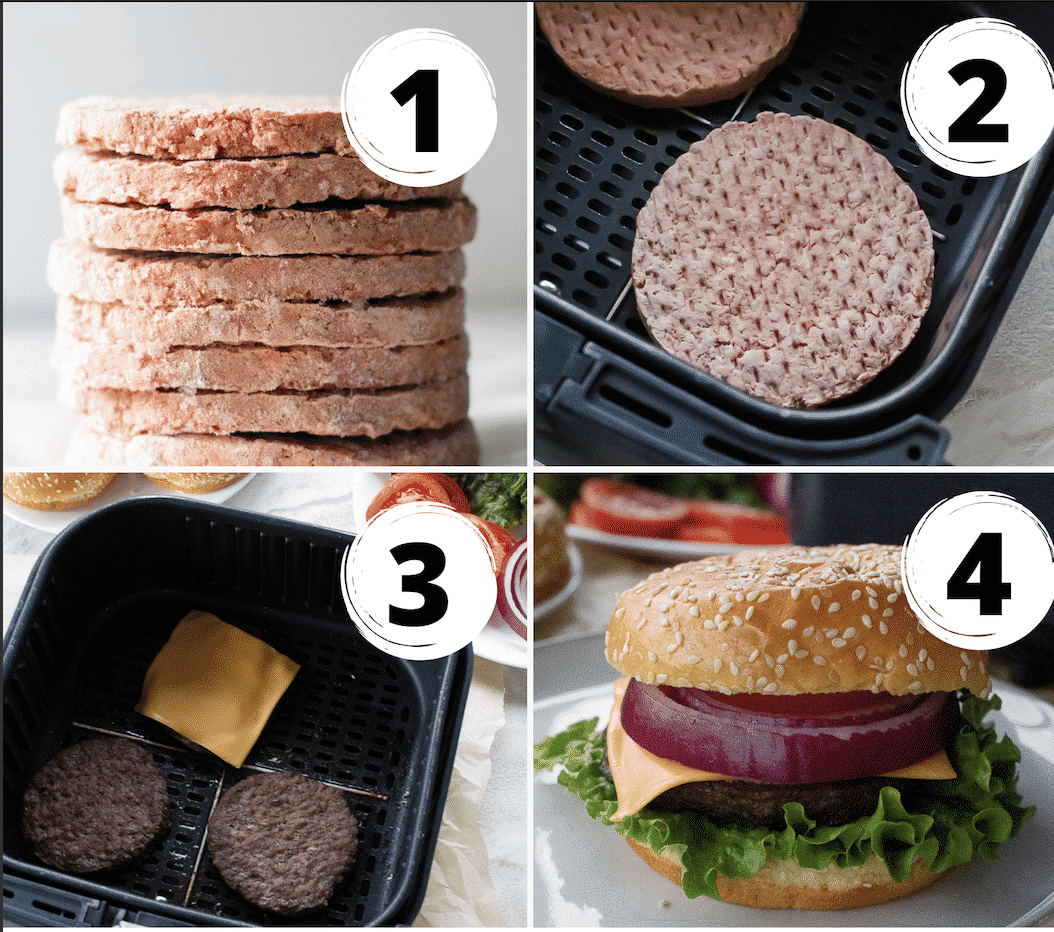 How to make Frozen Hamburgers in Air Fryer Air Fryer Eats