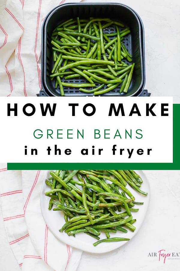 These super simple #AirFryer Green Beans are just two ingredients and four steps! Make dinner in less than half an hour with this #healthy #vegan side dish. via @vegetarianmamma