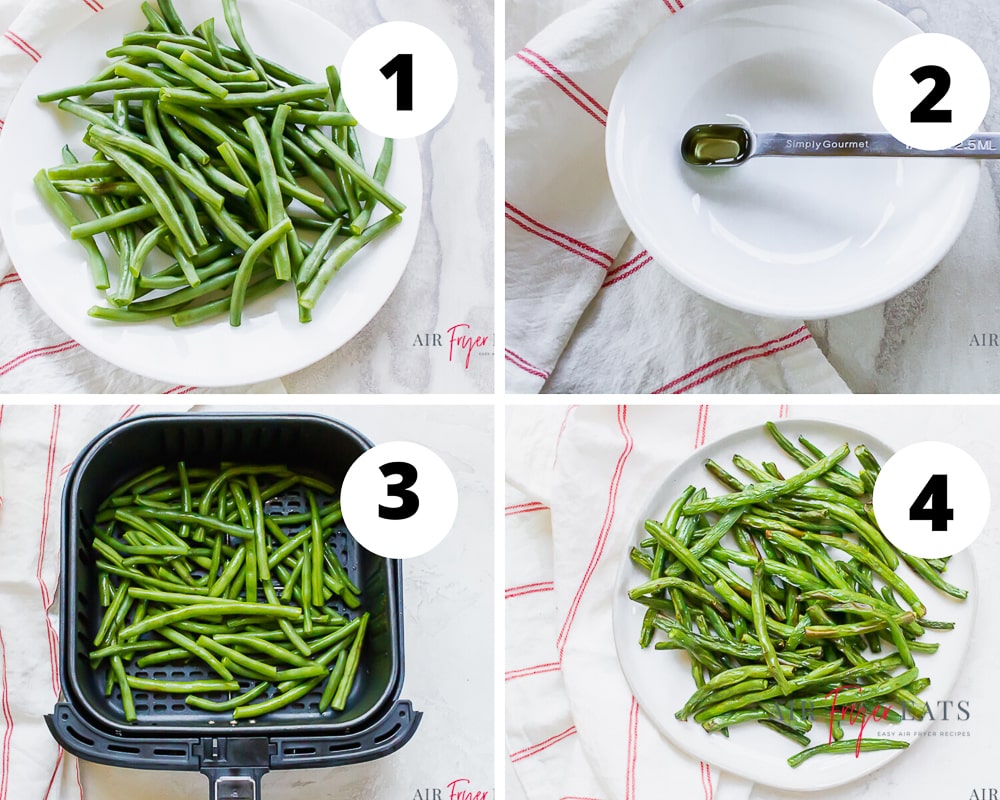 steps to make air fryer green beans