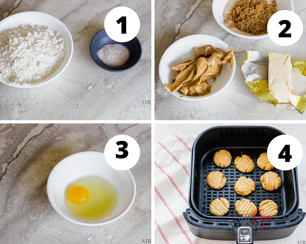 steps to make cookies in the air fryer