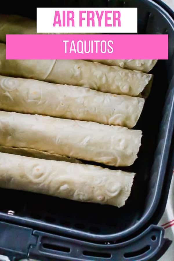 Air Fryer Taquitos are super crunchy rolled tacos ready in just 20 minutes. Perfect with or without meat and any dipping sauce! #mexican #tacos #airfryer via @vegetarianmamma