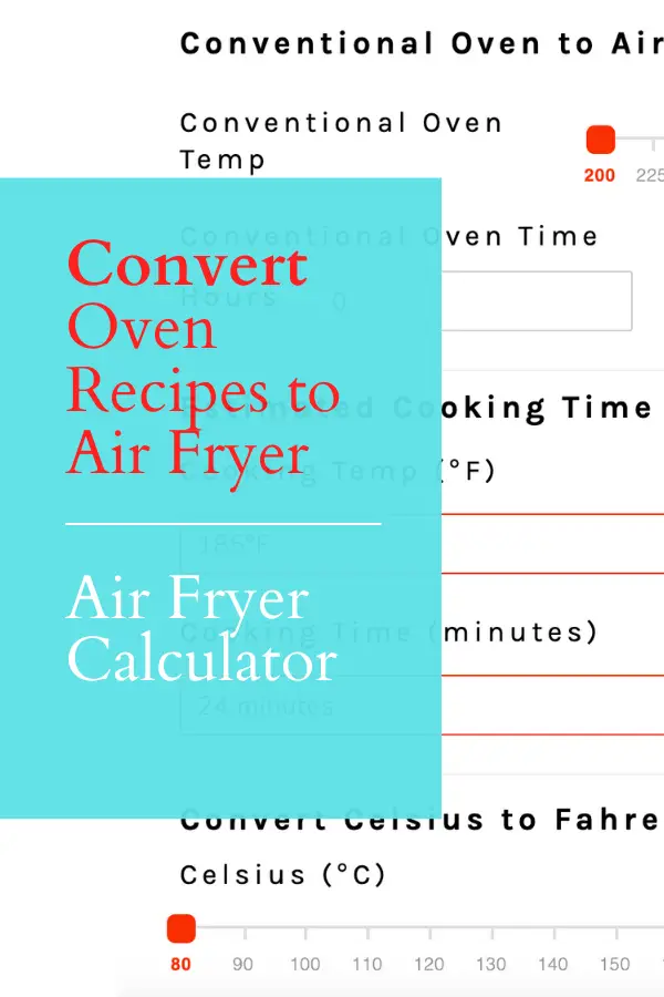 Calculateur de friteuse -. Conversion de friteuse via @vegetarianmamma