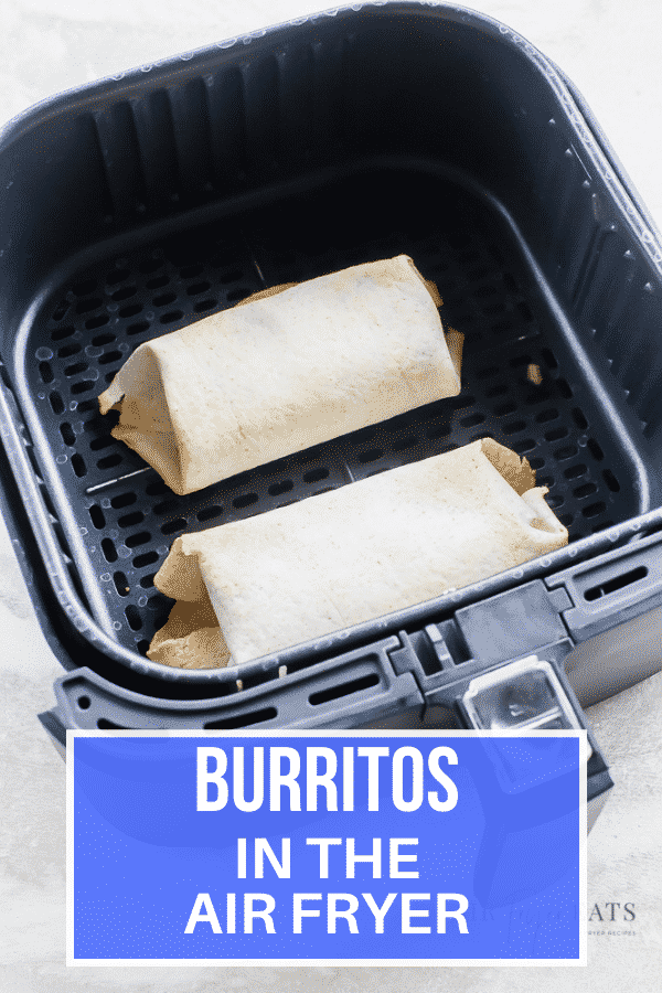 Ever wish you could enjoy your favorite Mexican-style restaurant dishes without having to leave your home? This easy Air Fryer Burrito recipe has you covered! #airfryer #burrito #easymealprep via @vegetarianmamma