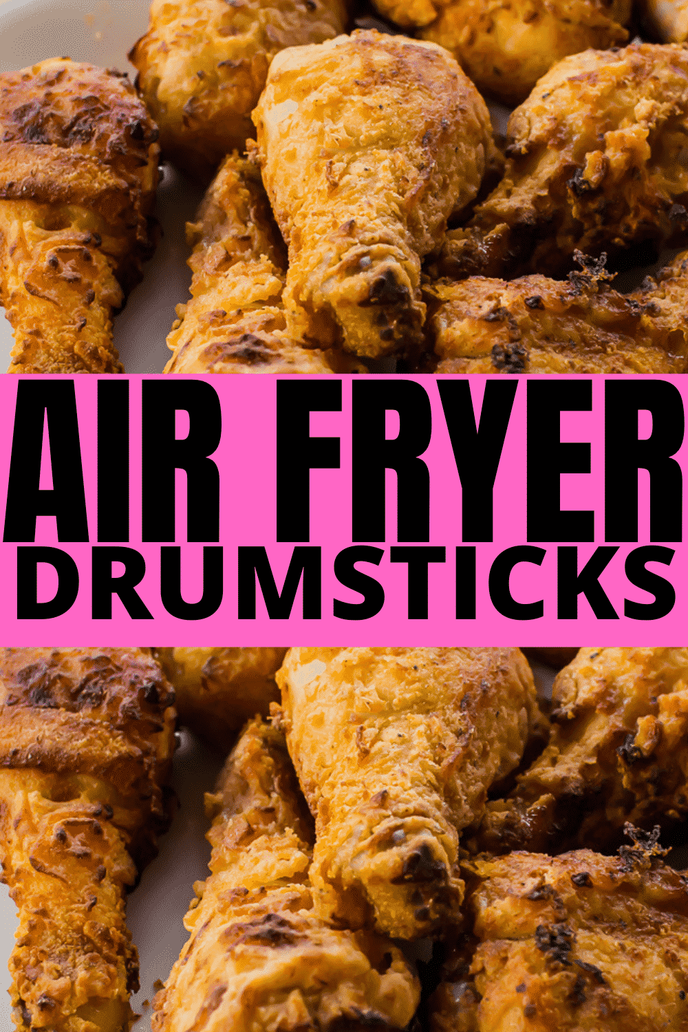 Air Fryer Chicken Drumsticks are a quick budget dinner the family will love! Ditch the oil and make the crispiest fried chicken in the air fryer with a seasoned flour coating. #airfryerdrumsticks #airfryerchicken #airfryerchickendrumsticks via @vegetarianmamma