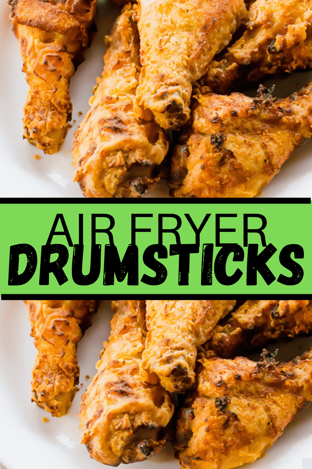 Air Fryer Chicken Drumsticks are a quick budget dinner the family will love! Ditch the oil and make the crispiest fried chicken in the air fryer with a seasoned flour coating. #airfryerdrumsticks #airfryerchicken #airfryerchickendrumsticks via @vegetarianmamma