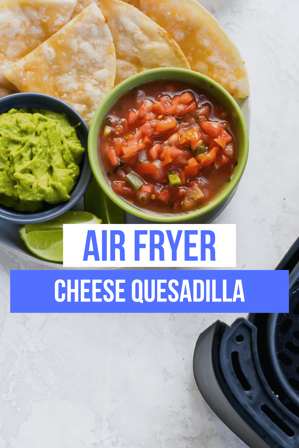 You’ll love how easy it is to make Air Fryer Quesadillas just like your favorite Mexican restaurant. Crispy on the outside and cheesy on the inside, you can’t go wrong! #airfryer #quesadilla via @vegetarianmamma