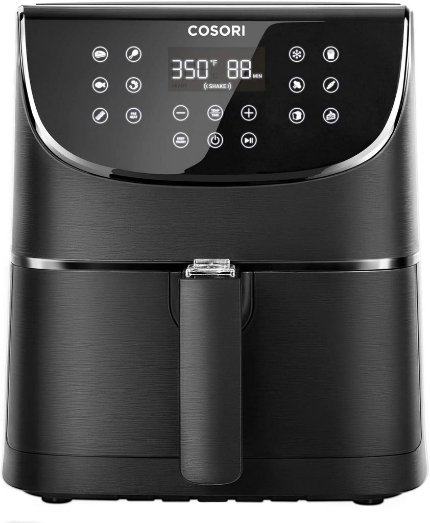 picture of a black cosori air fryer