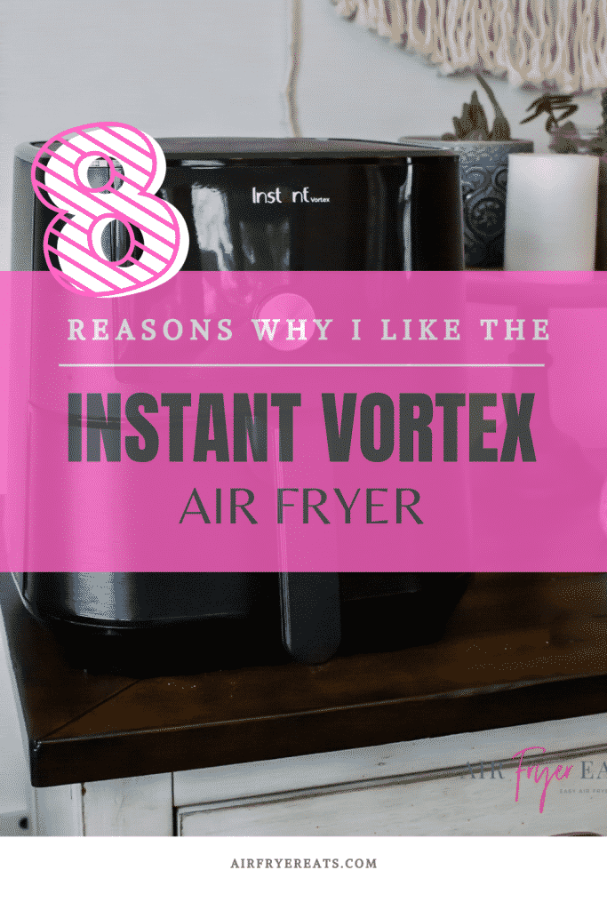 instant vortex air fryer sitting on a buffet