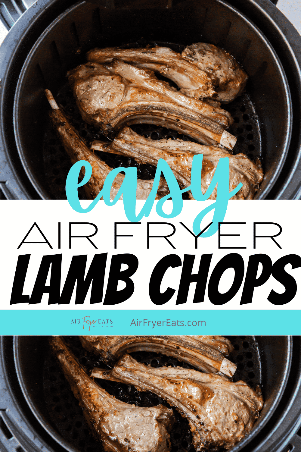 Air Fryer Lamb Chops are cooked perfectly in under 10 minutes. These lamb chops are perfectly seasoned with a flavorful marinade and make an impressive dinner for your family or guests. #airfryer #lamb #lambchops via @vegetarianmamma