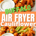 Buffalo cauliflower with celery and ranch