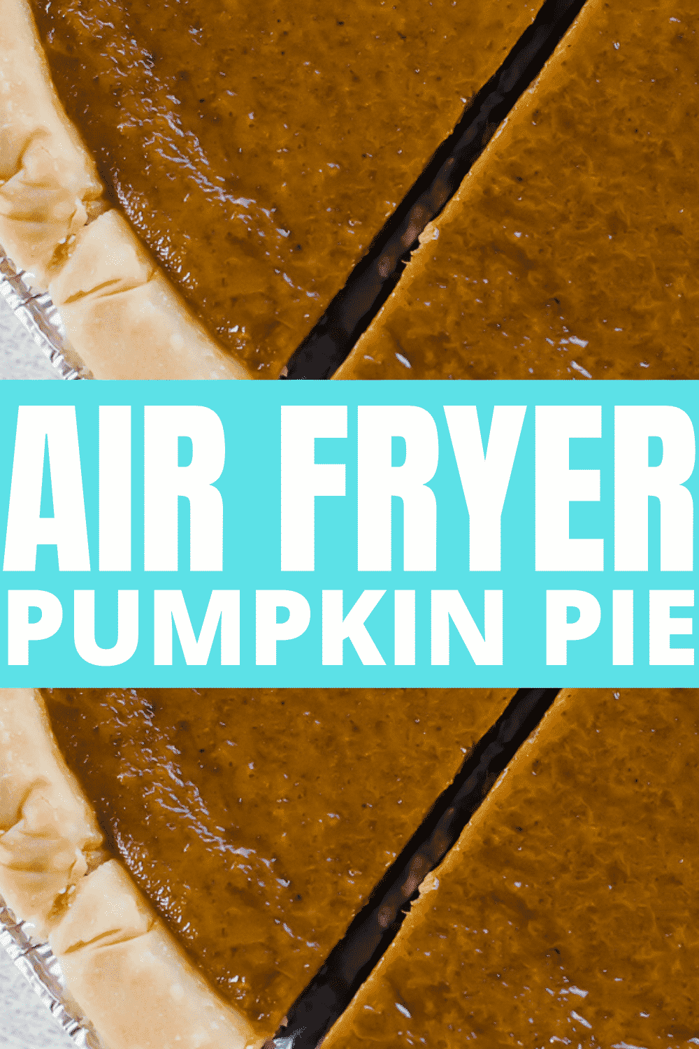 Spicy, sweet, and luscious air fryer pumpkin pie will be the easiest dessert you make this year. Skip the oven and bake a pumpkin pie in the air fryer instead. #pumpkinpie #airfryerpumpkinpie via @vegetarianmamma