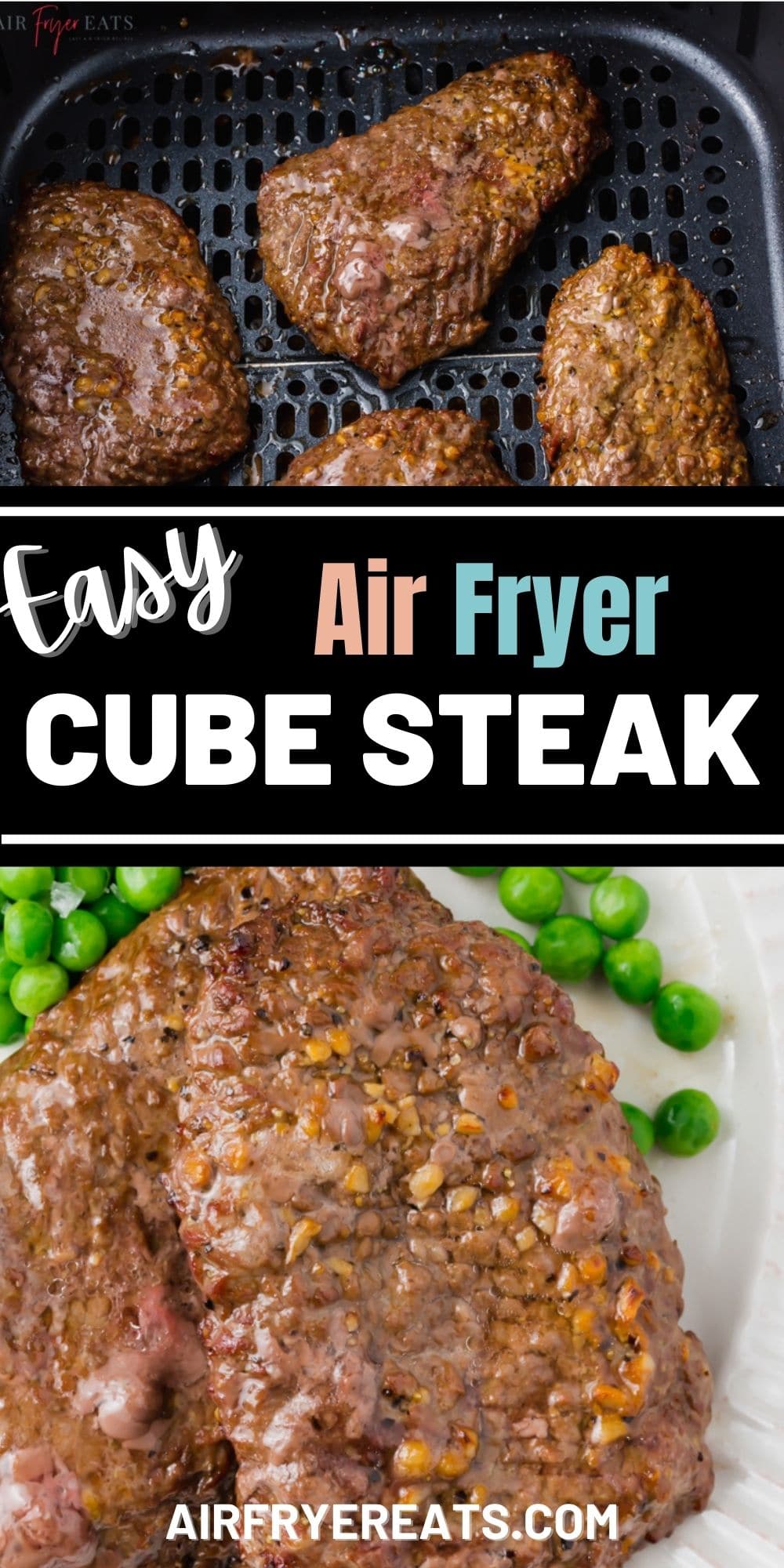 Make this savory marinated cube steak in your air fryer in a flash! We'll show you how to turn an inexpensive beef cut into a delicious dinner. via @vegetarianmamma