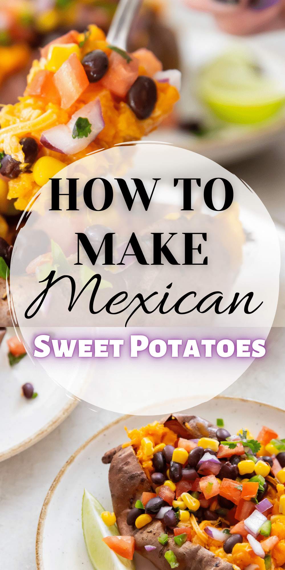 Tender, perfectly cooked Air Fryer Mexican Sweet Potatoes topped with fresh salsa are a vegan meal or side dish packed with fresh veggies and amazing flavors. This recipe is super simple, delightfully fresh, and great for meal prep too. #sweetpotatoes #freshsalsa via @vegetarianmamma