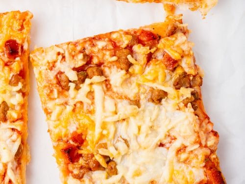 Air Fryer Party Pizza - Gourmet For One