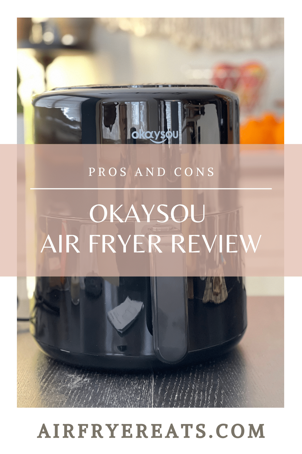 Looking at the okaysou air fryer to add to your kitchen arsenal? Check out the pros and cons of the okaysou air fryer! #airfryerreview #airfryer #okaysou via @vegetarianmamma