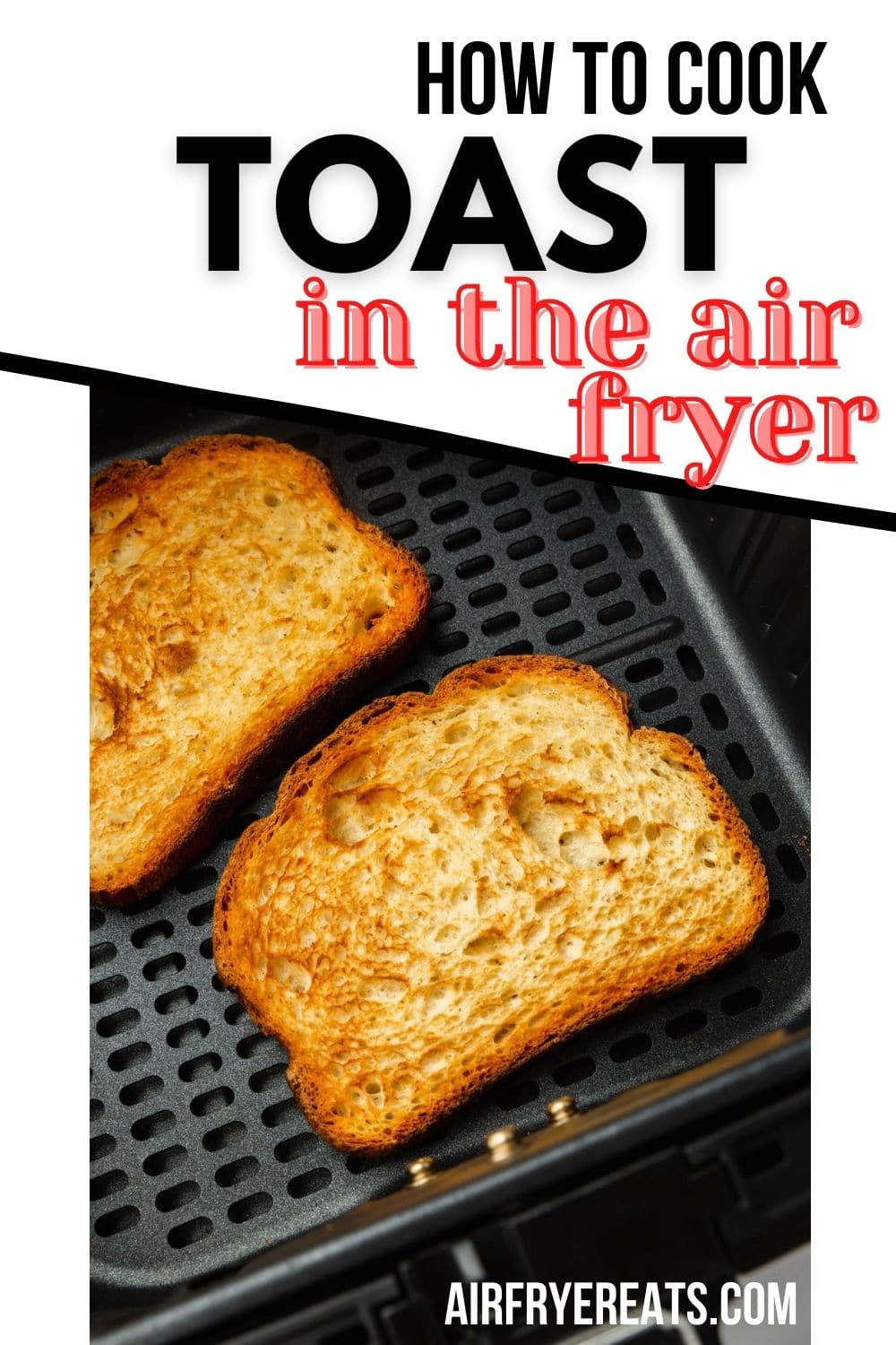 Making toast in the air fryer is an easy and convenient way to start your day. Air Fryer toast is crispy and delicious, plus it's ready in under 5 minutes! via @vegetarianmamma