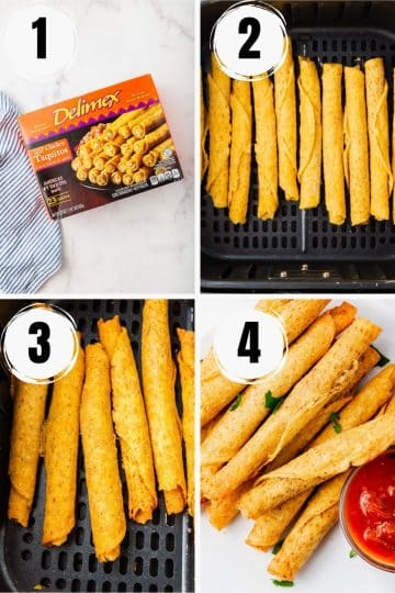 Frozen Taquitos In Air Fryer   Frozen Taquitos In Air Fryer Collage 360x540 