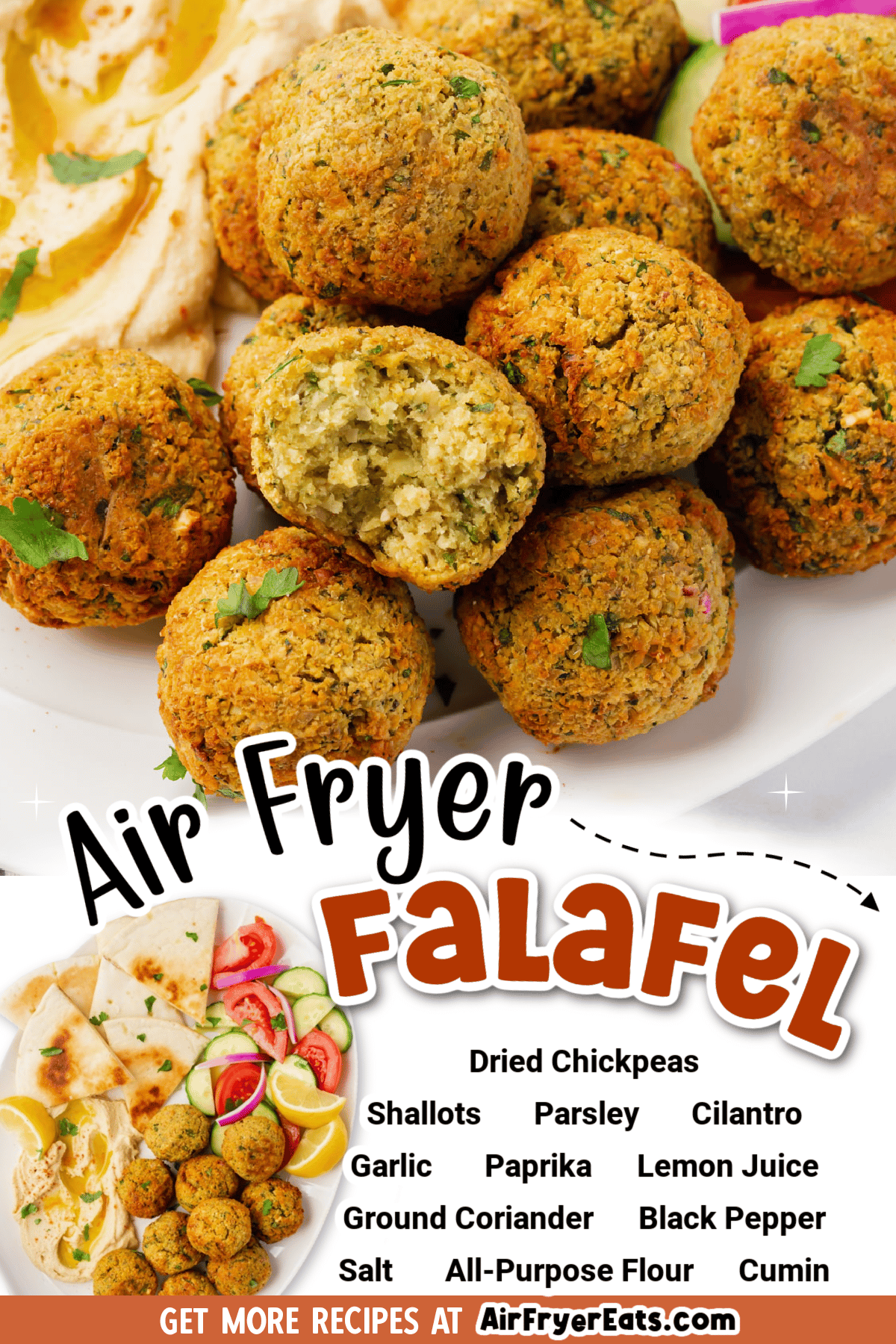 If you love ordering falafel at your favorite Mediterranean or Middle Eastern restaurant, you'll be happy to know that they are simple to make at home, and they can be made in the air fryer! Air Fryer Falafel is tender and flavorful inside, and crispy on the outside. via @vegetarianmamma