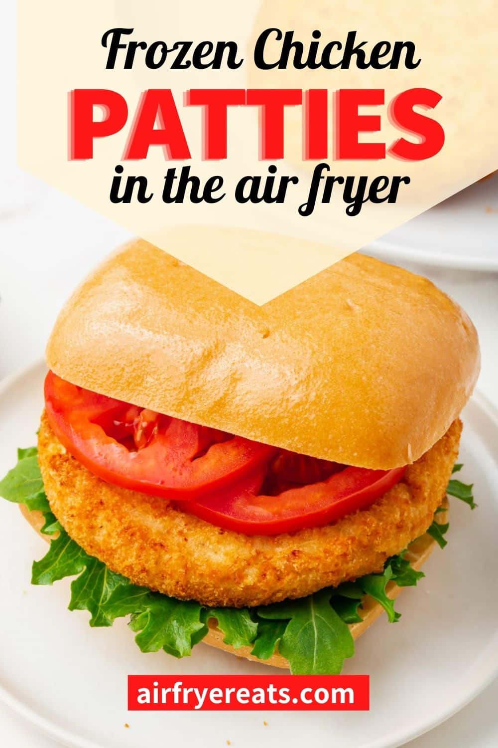 Making Frozen Chicken Patties in the air fryer is going to make your life so much easier! They are super crispy and perfect for sandwiches. via @vegetarianmamma