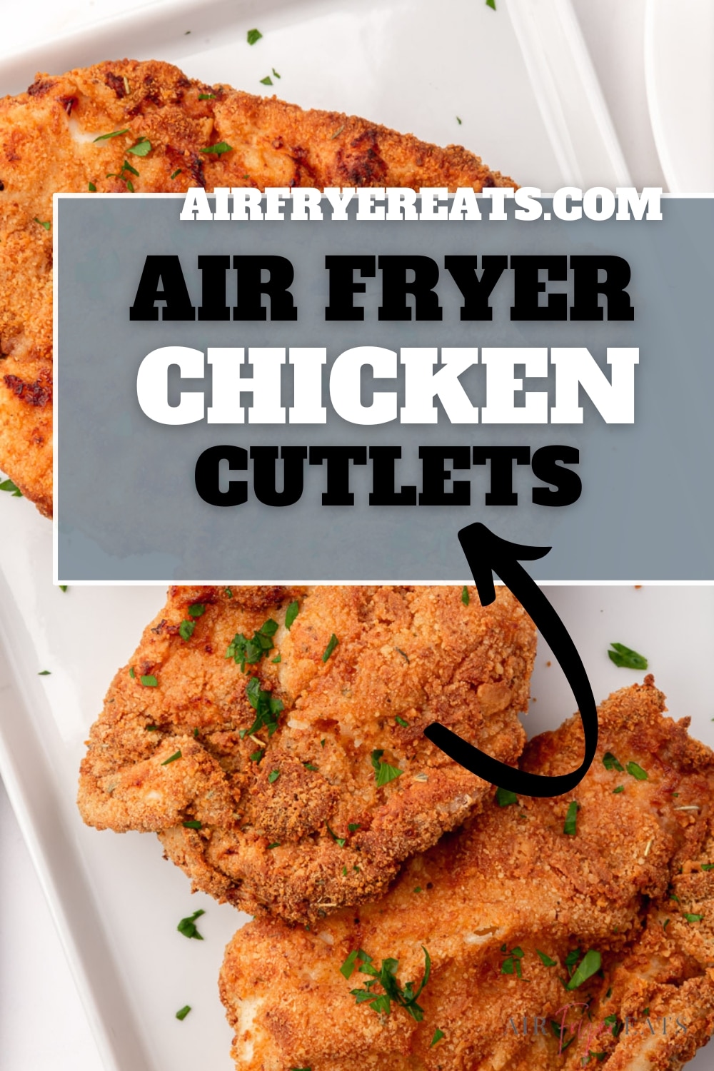 Air Fryer Chicken Cutlets are so easy to make! Coated in a mix of Italian bread crumbs and simple seasonings, these crispy cutlets are cooked in the air fryer with just a small amount of oil, and ready in under 20 minutes. via @vegetarianmamma