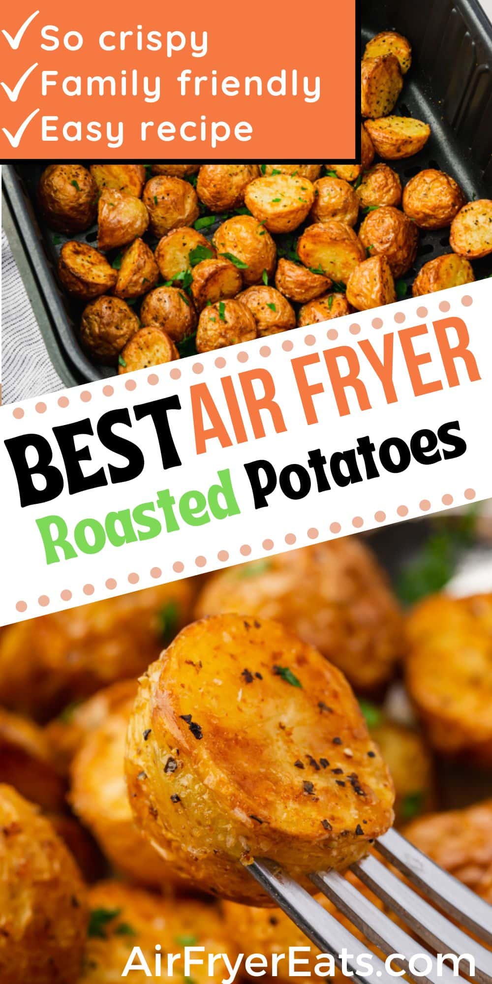 If you're looking for the fastest and easiest way to roast baby potatoes, this recipe for Air Fryer Roasted Potatoes is exactly what you need. via @vegetarianmamma