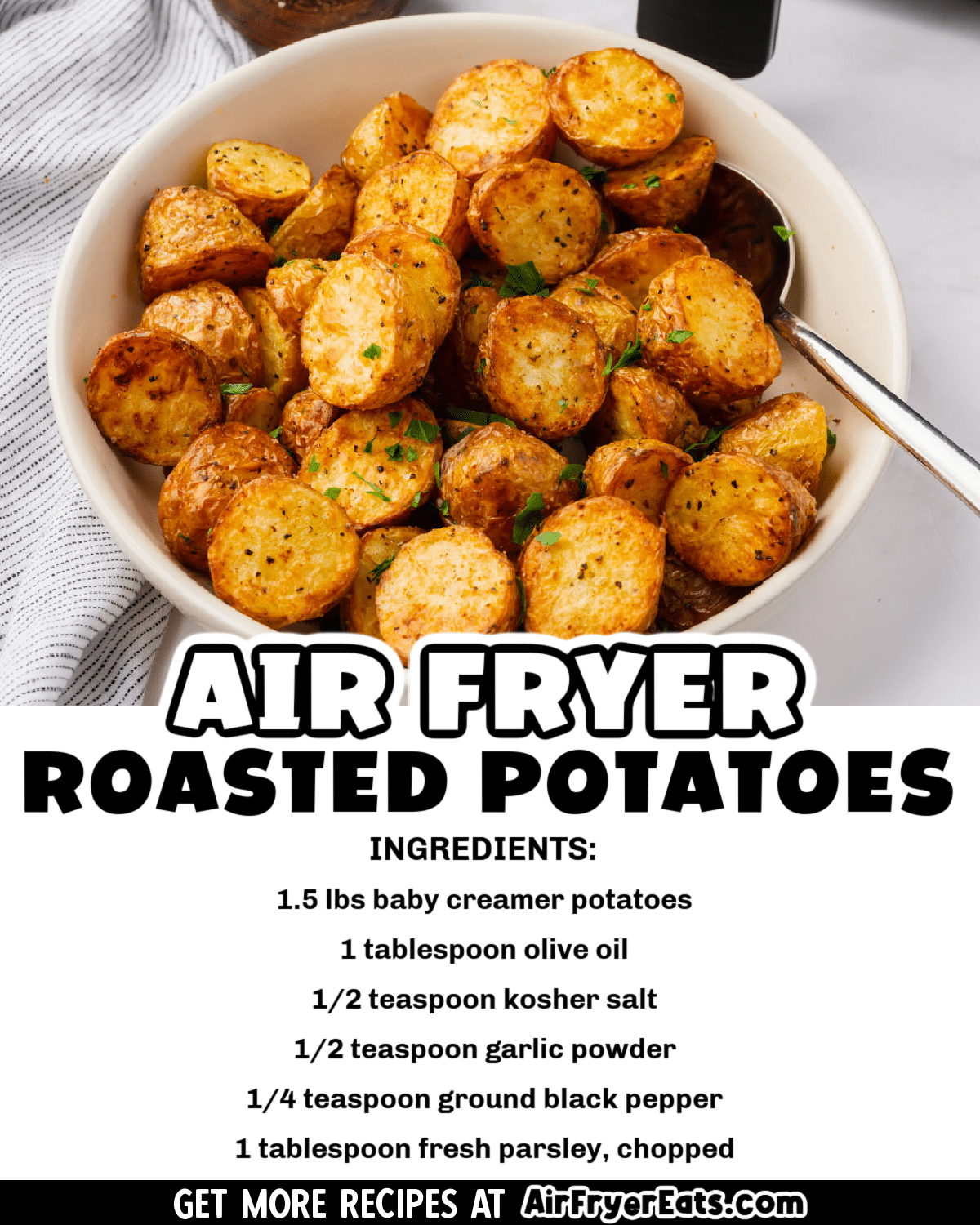 If you're looking for the fastest and easiest way to roast baby potatoes, this recipe for Air Fryer Roasted Potatoes is exactly what you need. via @vegetarianmamma