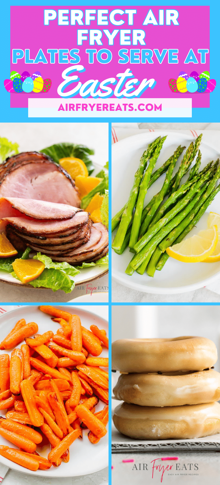 Here are some easy air fryer recipes, that you can serve up at Easter. Many of these air fryer recipes cook in 15 minutes or less. That makes Easter Dinner a snap! via @vegetarianmamma