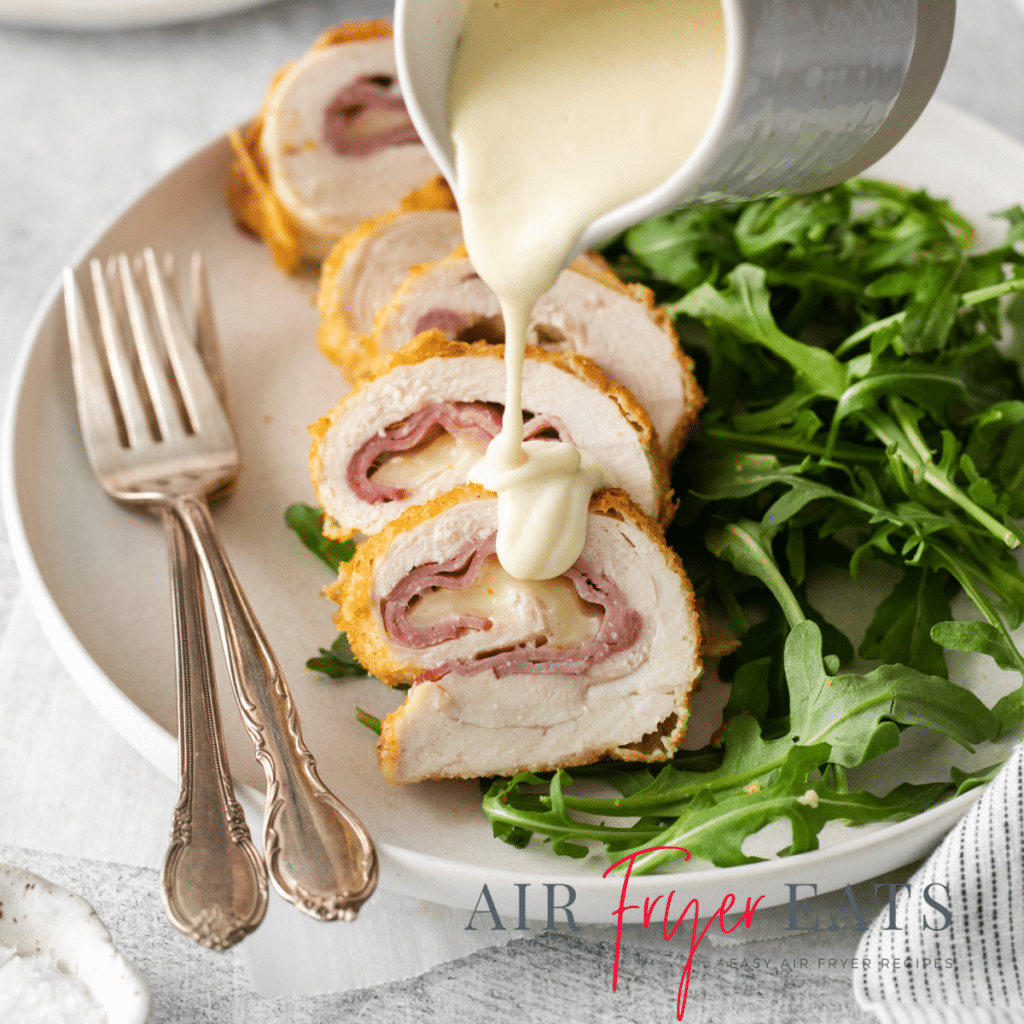 Air Fryer Chicken Cordon Bleu